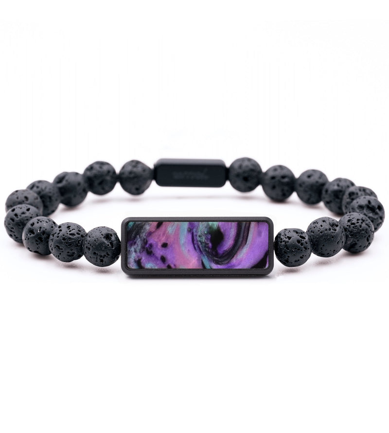 Lava Bead ResinArt Bracelet - Quentin (Purple, 819155)