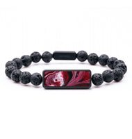 Lava Bead ResinArt Bracelet - Madyson (Red, 819157)
