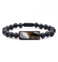 Lava Bead ResinArt Bracelet - Zara (Black & White, 819160)