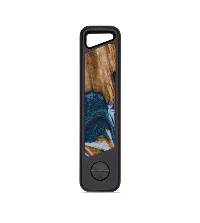 EDC Wood KeyHolder - Madilyn (Teal & Gold, 819168)