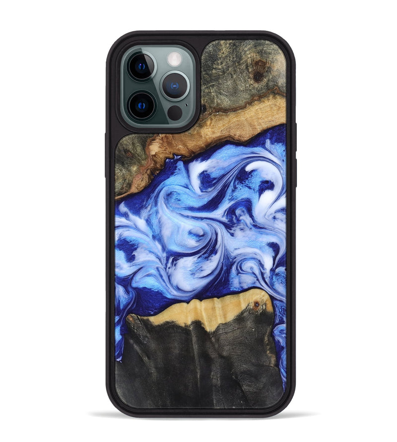 iPhone 12 Pro Max Wood Phone Case - Jones (Blue, 819172)