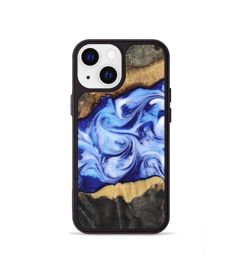 iPhone 13 mini Wood Phone Case - Jones (Blue, 819172)