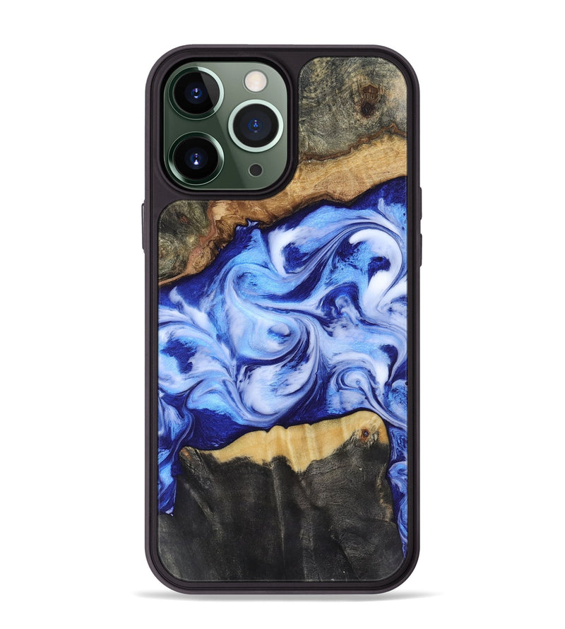 iPhone 13 Pro Max Wood Phone Case - Jones (Blue, 819172)