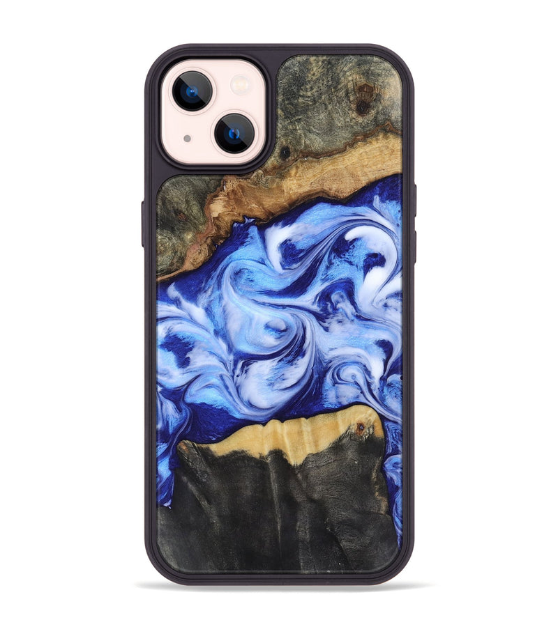 iPhone 14 Plus Wood Phone Case - Jones (Blue, 819172)