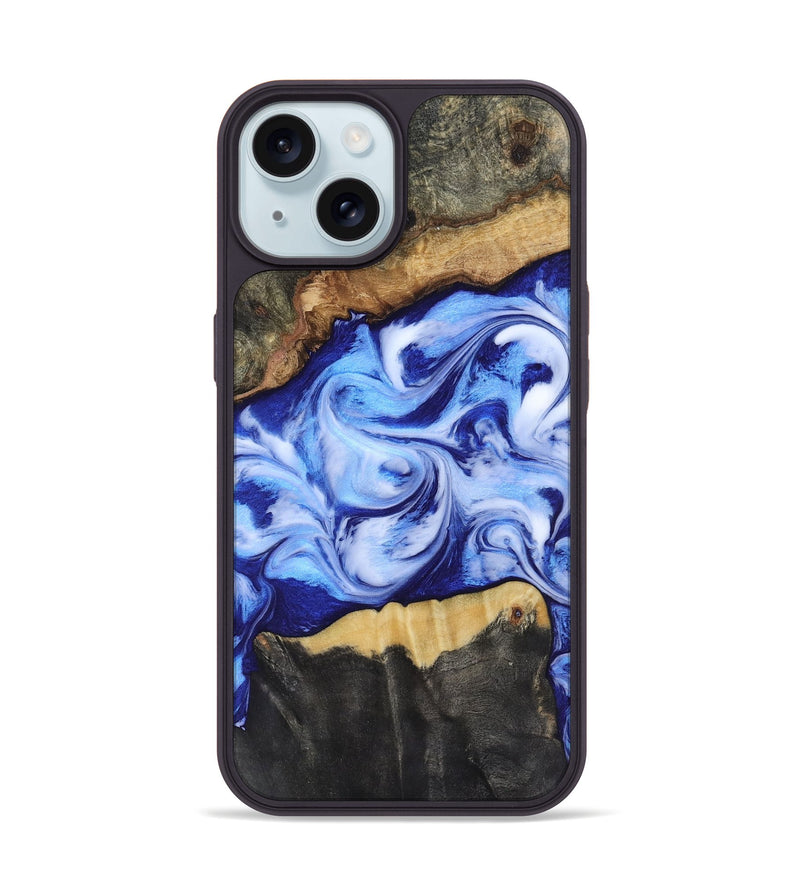 iPhone 15 Wood Phone Case - Jones (Blue, 819172)