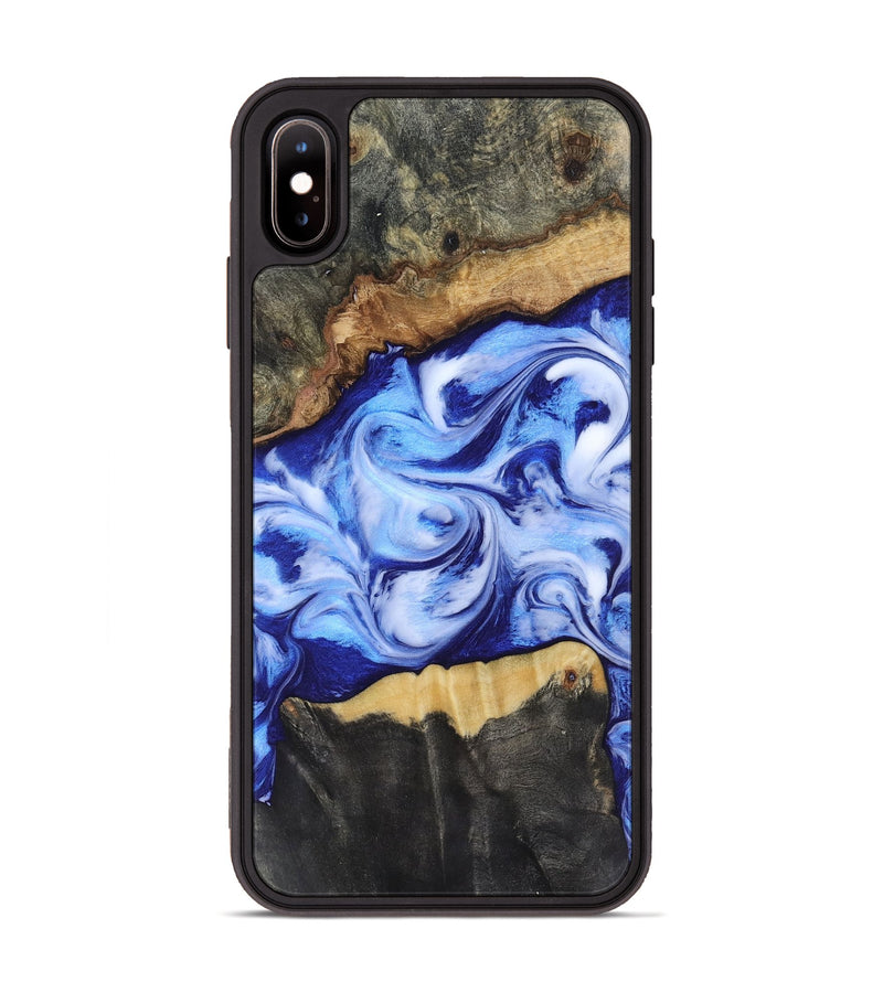 iPhone Xs Max Wood Phone Case - Jones (Blue, 819172)