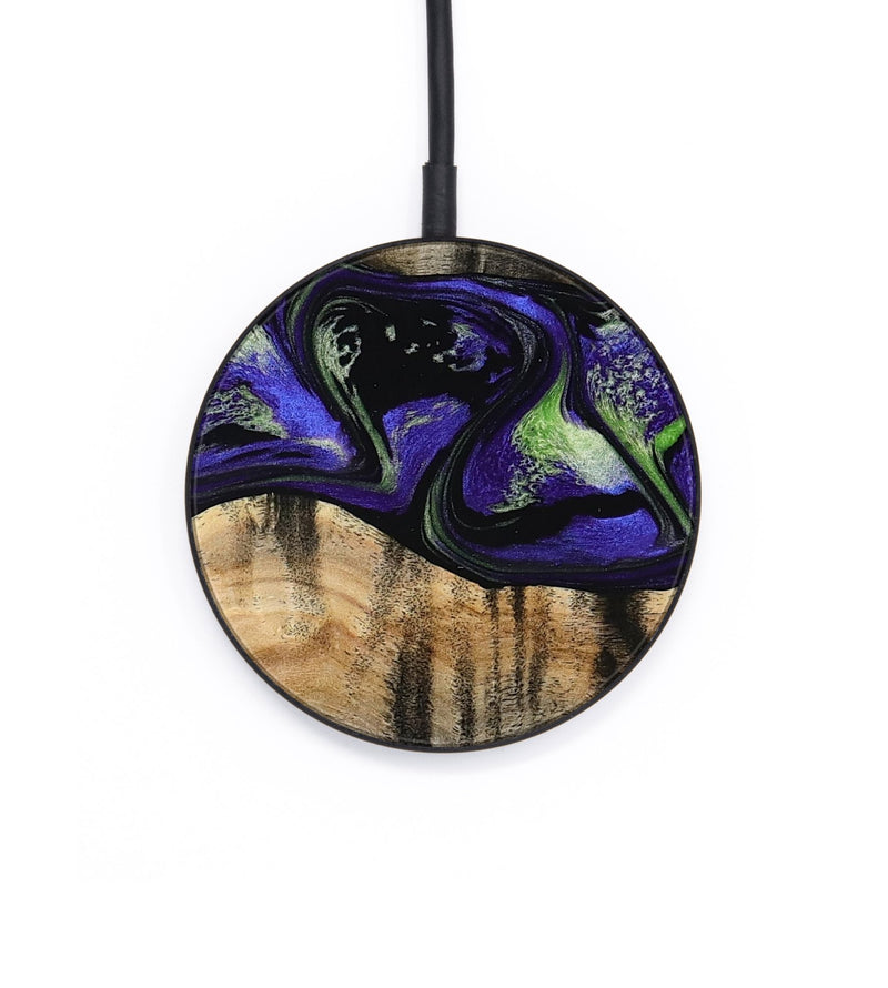 Circle Wood Wireless Charger - Ansley (Purple, 819179)