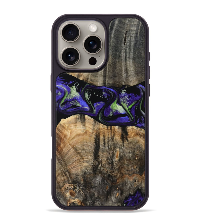 iPhone 16 Pro Max Wood Phone Case - Ansley (Purple, 819179)