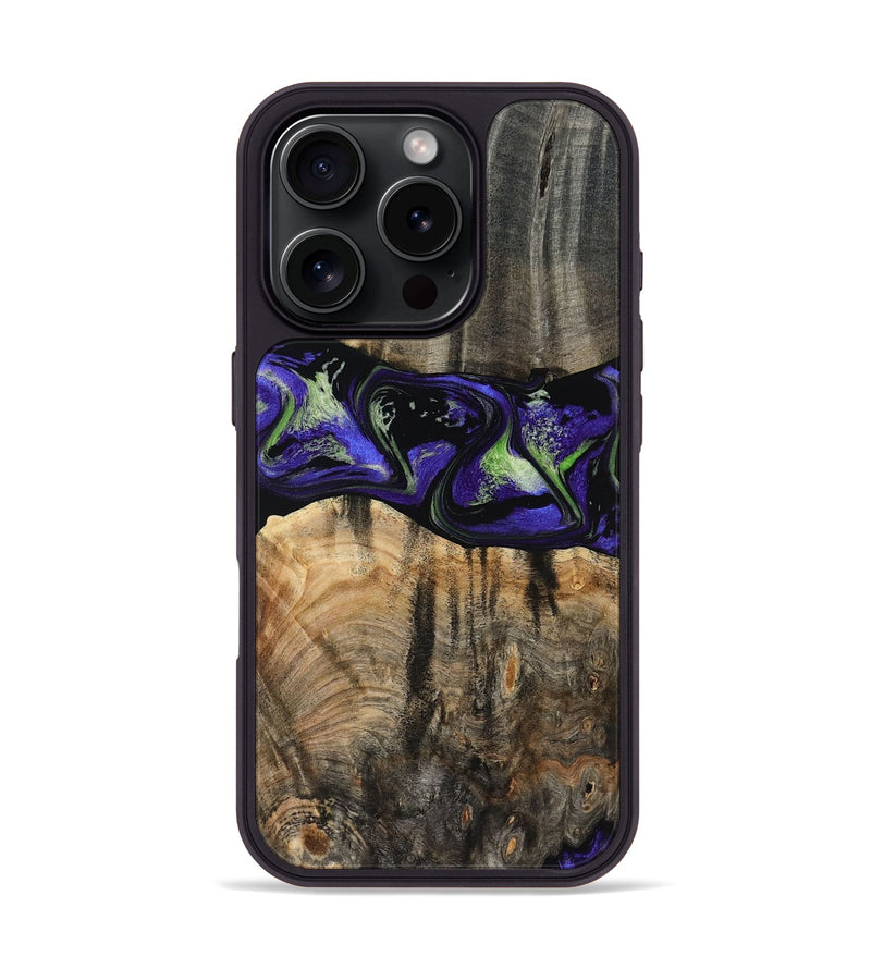 iPhone 16 Pro Wood Phone Case - Ansley (Purple, 819179)