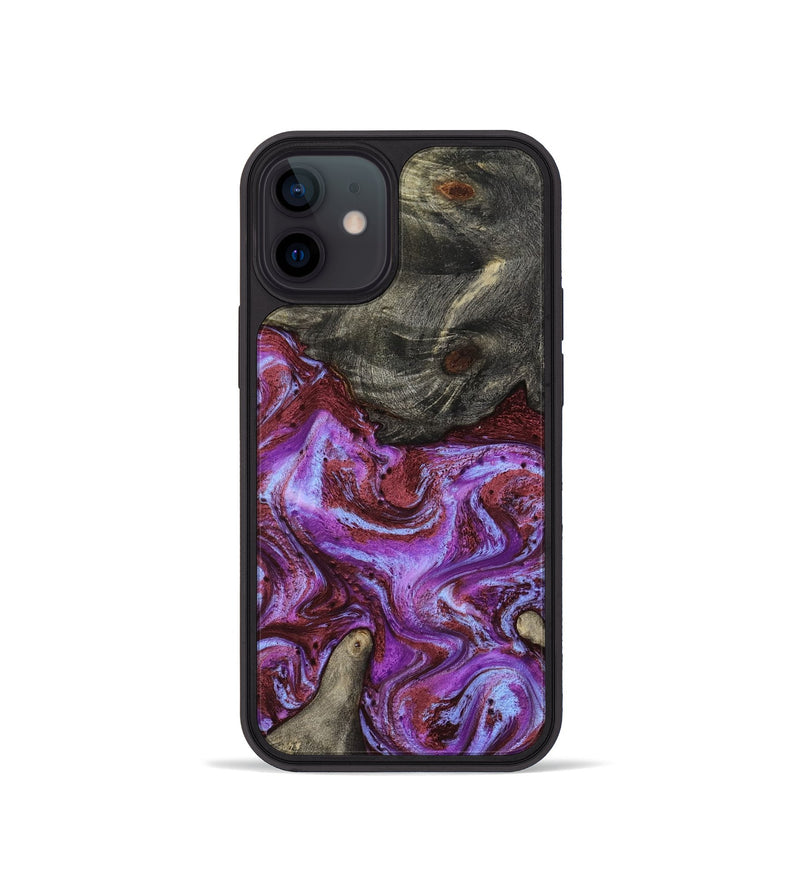 iPhone 12 mini Wood Phone Case - Jameson (Purple, 819180)