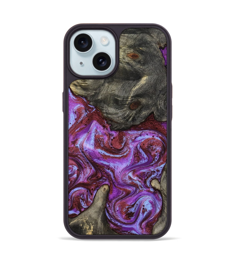 iPhone 15 Wood Phone Case - Jameson (Purple, 819180)