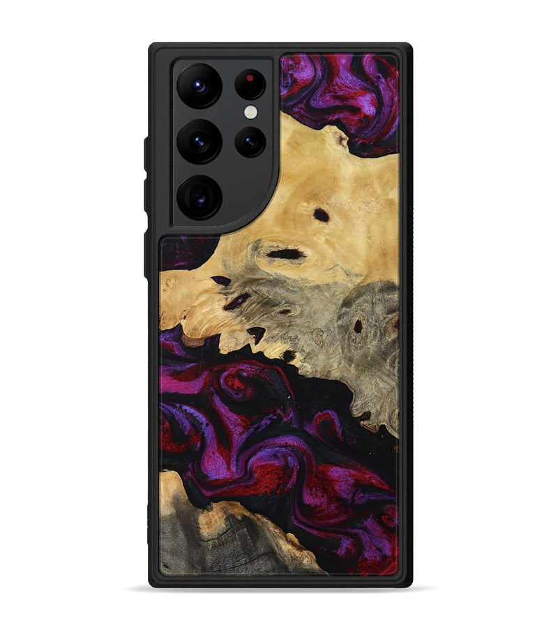 Galaxy S22 Ultra Wood Phone Case - Jasiah (Purple, 819185)
