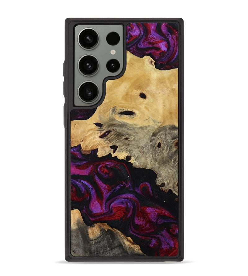 Galaxy S23 Ultra Wood Phone Case - Jasiah (Purple, 819185)