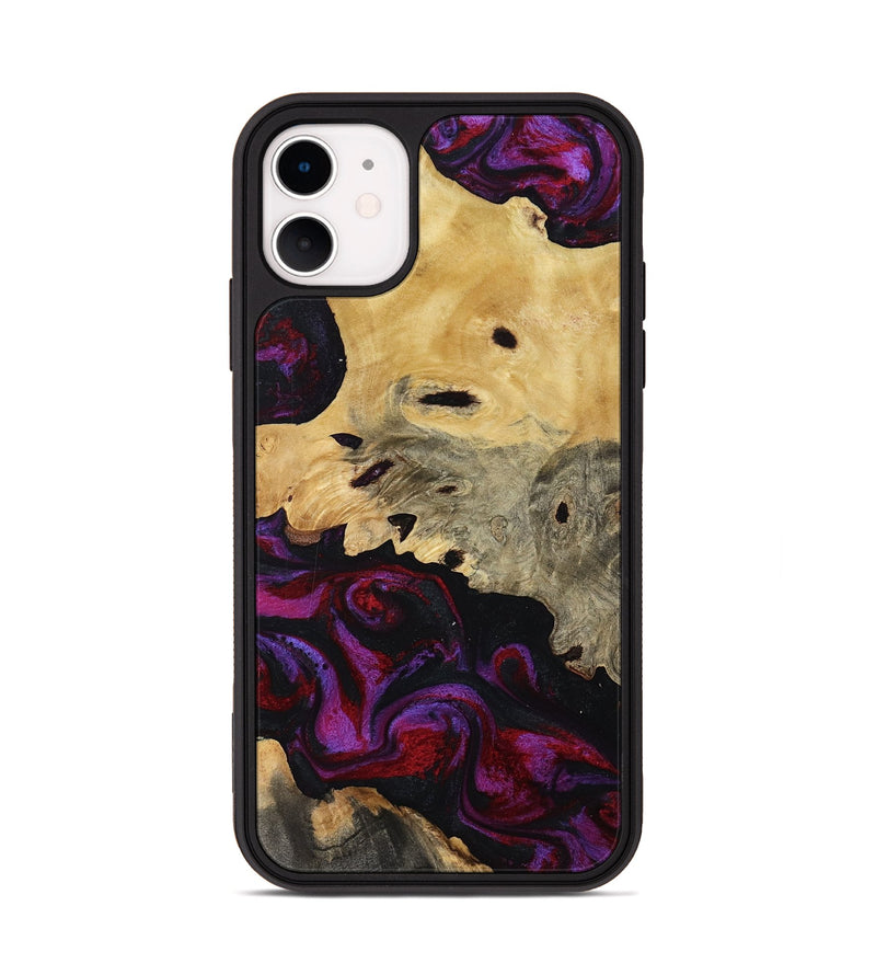 iPhone 11 Wood Phone Case - Jasiah (Purple, 819185)
