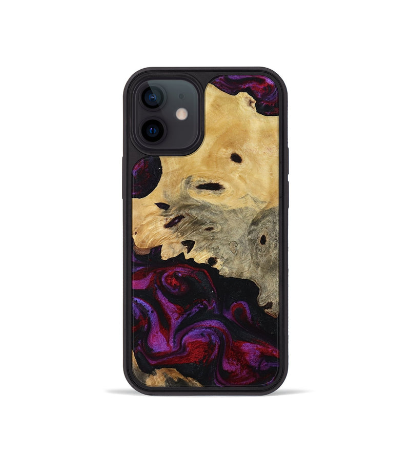 iPhone 12 mini Wood Phone Case - Jasiah (Purple, 819185)