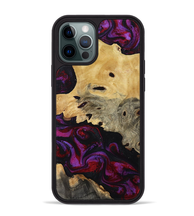 iPhone 12 Pro Max Wood Phone Case - Jasiah (Purple, 819185)