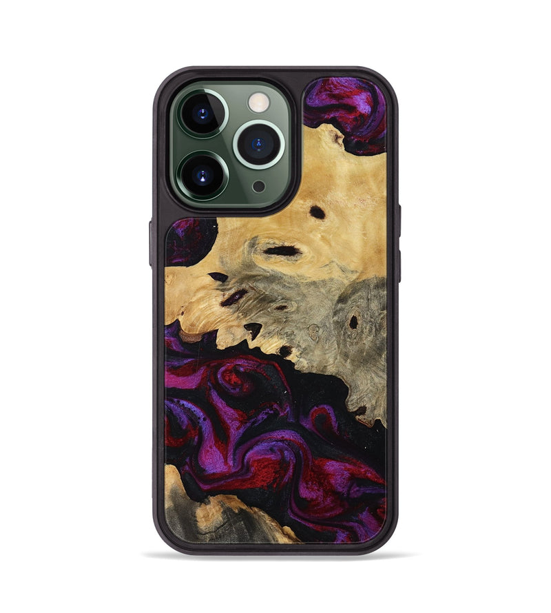 iPhone 13 Pro Wood Phone Case - Jasiah (Purple, 819185)