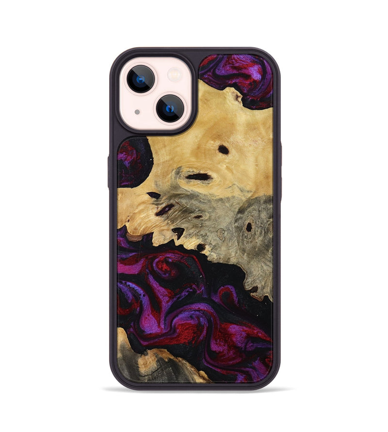 iPhone 14 Wood Phone Case - Jasiah (Purple, 819185)