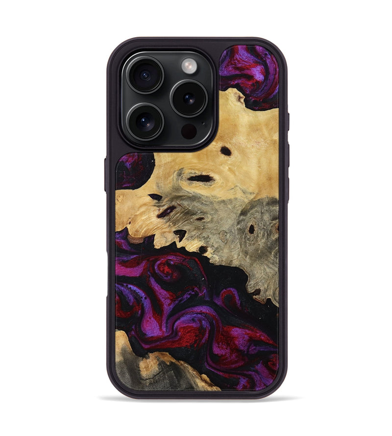 iPhone 16 Pro Wood Phone Case - Jasiah (Purple, 819185)
