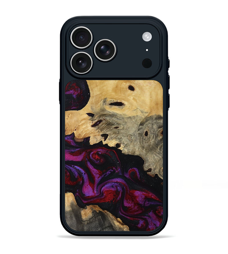 iPhone 17 Pro Max Wood Phone Case - Jasiah (Purple, 819185)