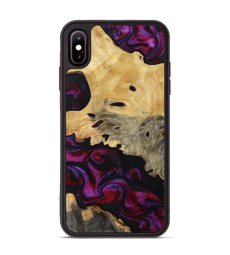 iPhone Xs Max Wood Phone Case - Jasiah (Purple, 819185)