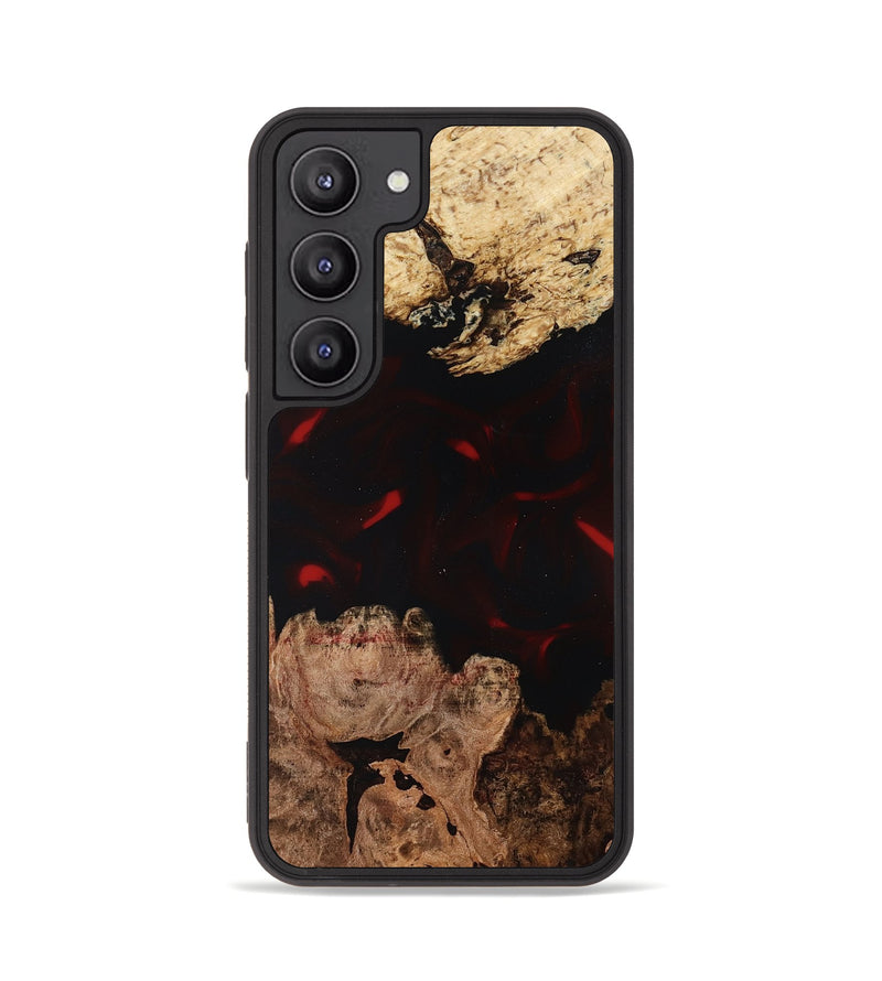 Galaxy S23 Wood Phone Case - Jasmin (Red, 819186)