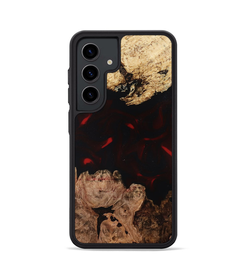 Galaxy S24 Wood Phone Case - Jasmin (Red, 819186)