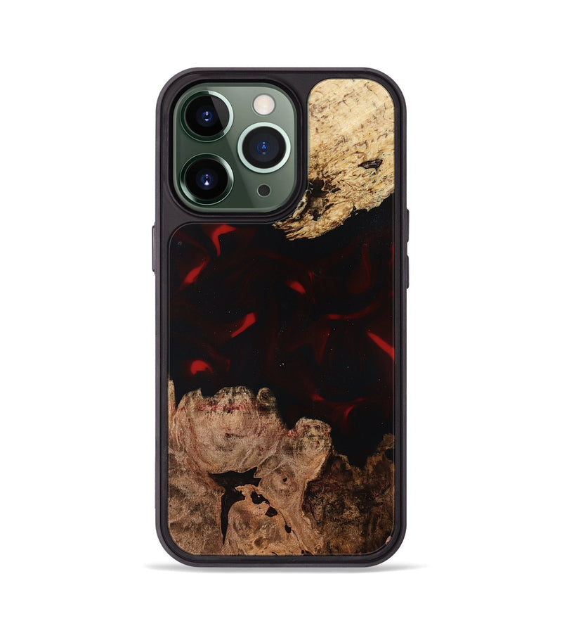 iPhone 13 Pro Wood Phone Case - Jasmin (Red, 819186)