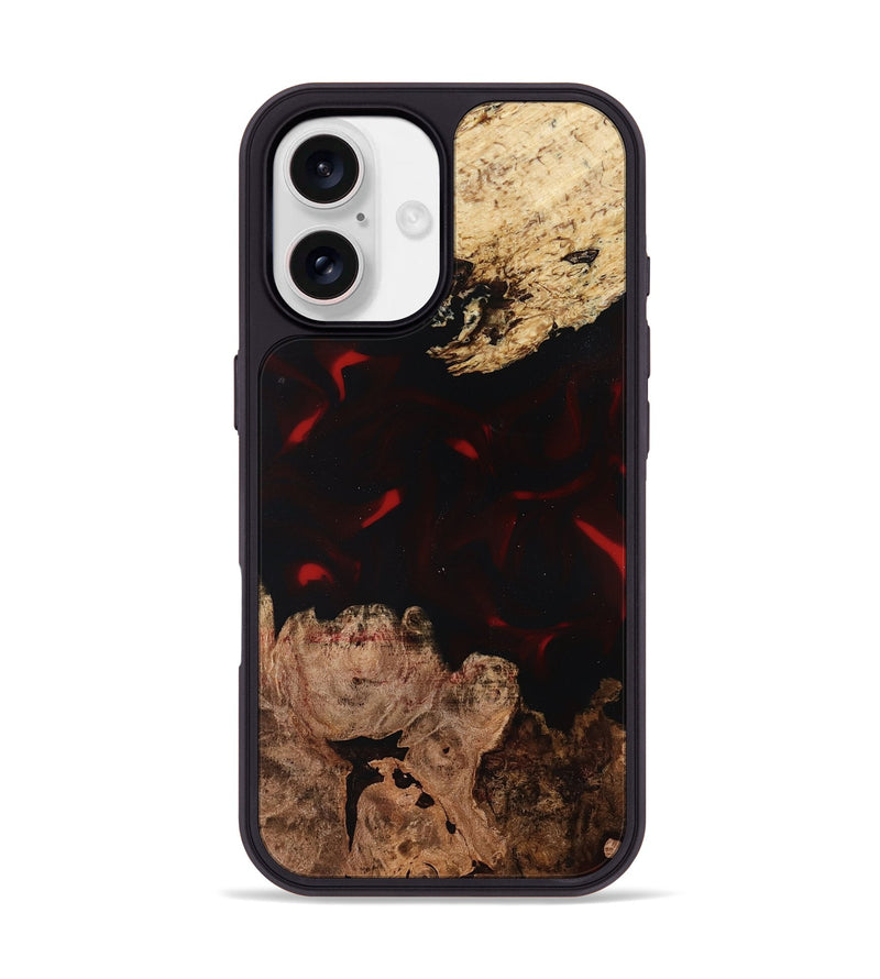 iPhone 17 Wood Phone Case - Jasmin (Red, 819186)
