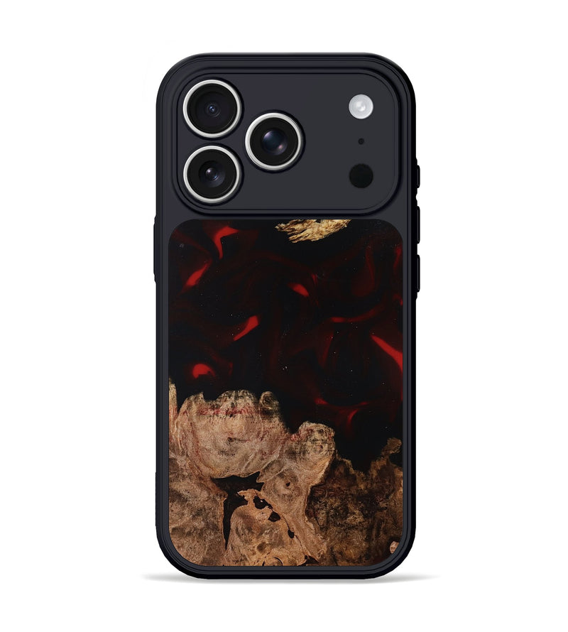 iPhone 17 Pro Wood Phone Case - Jasmin (Red, 819186)