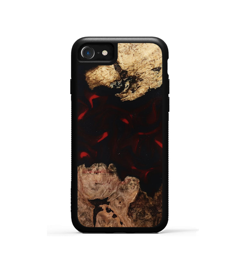 iPhone SE Wood Phone Case - Jasmin (Red, 819186)