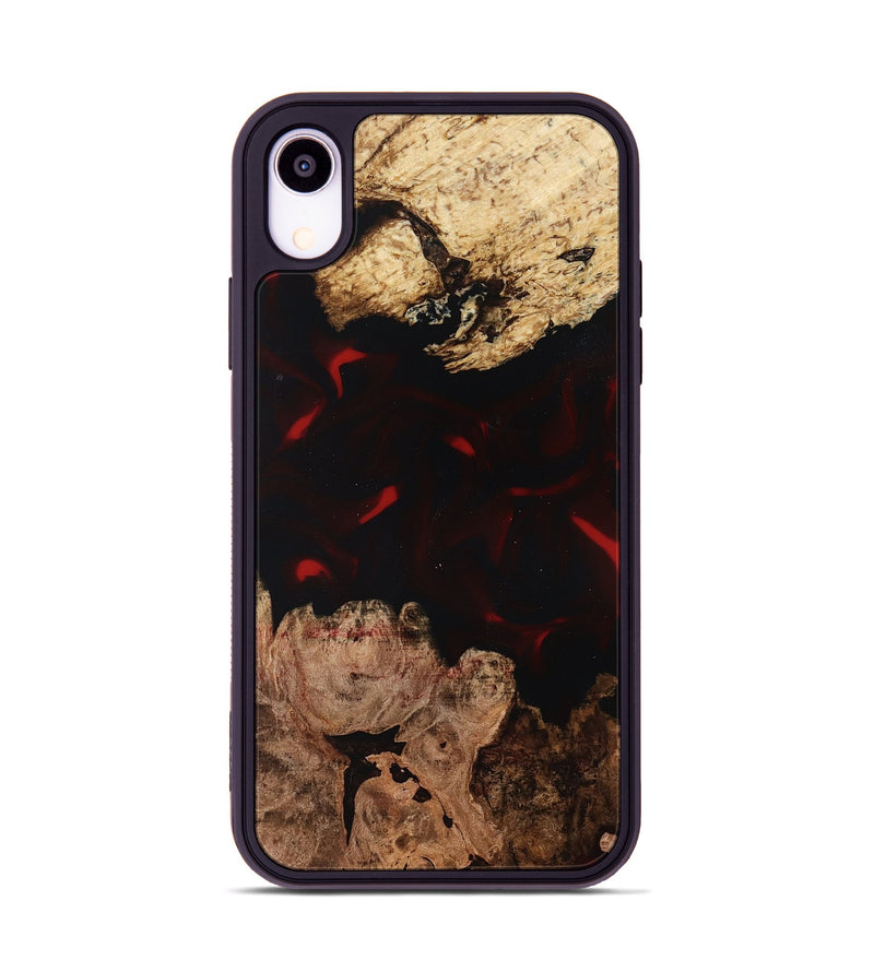 iPhone Xr Wood Phone Case - Jasmin (Red, 819186)