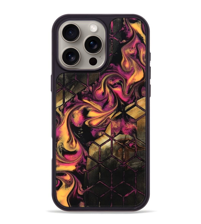 iPhone 16 Pro Max Wood Phone Case - Valerie (Neon, 819187)