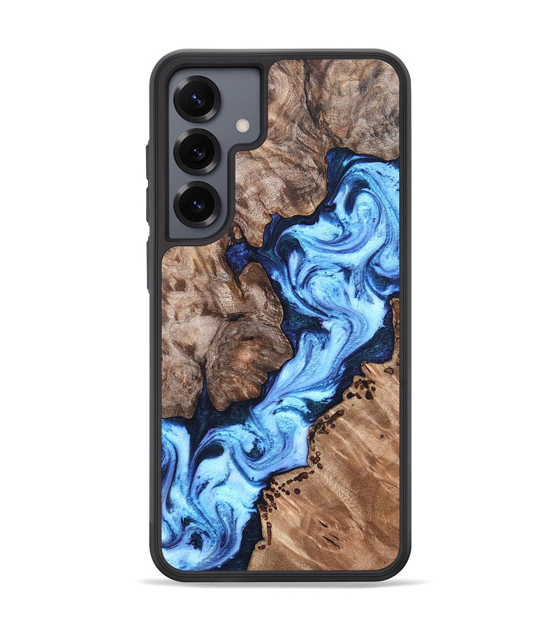 Galaxy S25 Plus Wood Phone Case - Rosalia (Blue, 819219)