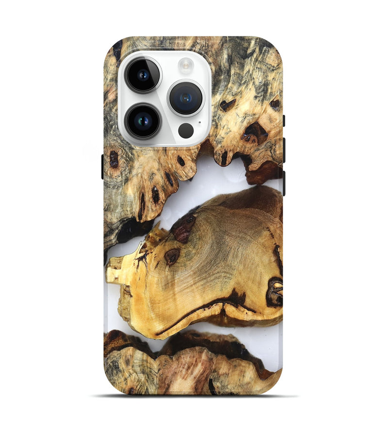 iPhone 15 Pro Wood Live Edge Phone Case - Frank (Clear, 819222)