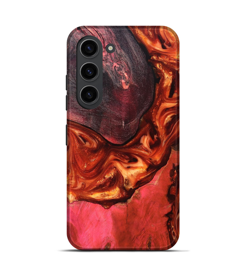 Galaxy S23 Wood Live Edge Phone Case - Dasia (Red, 819223)