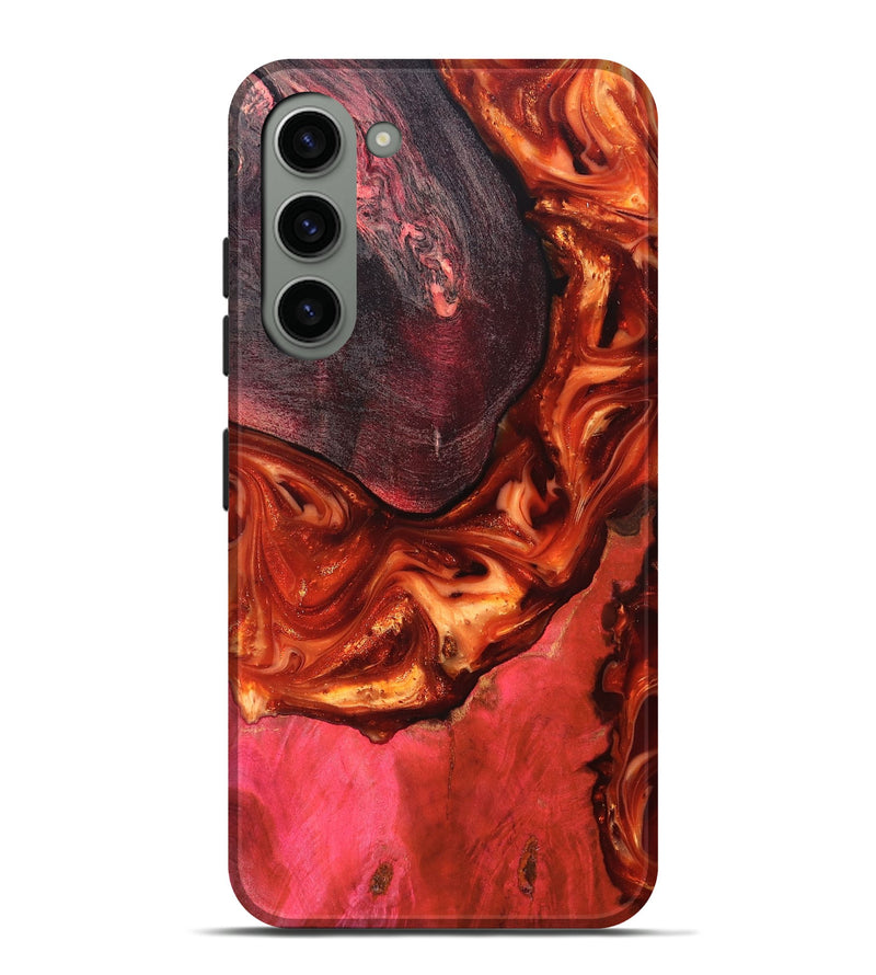 Galaxy S23 Plus Wood Live Edge Phone Case - Dasia (Red, 819223)