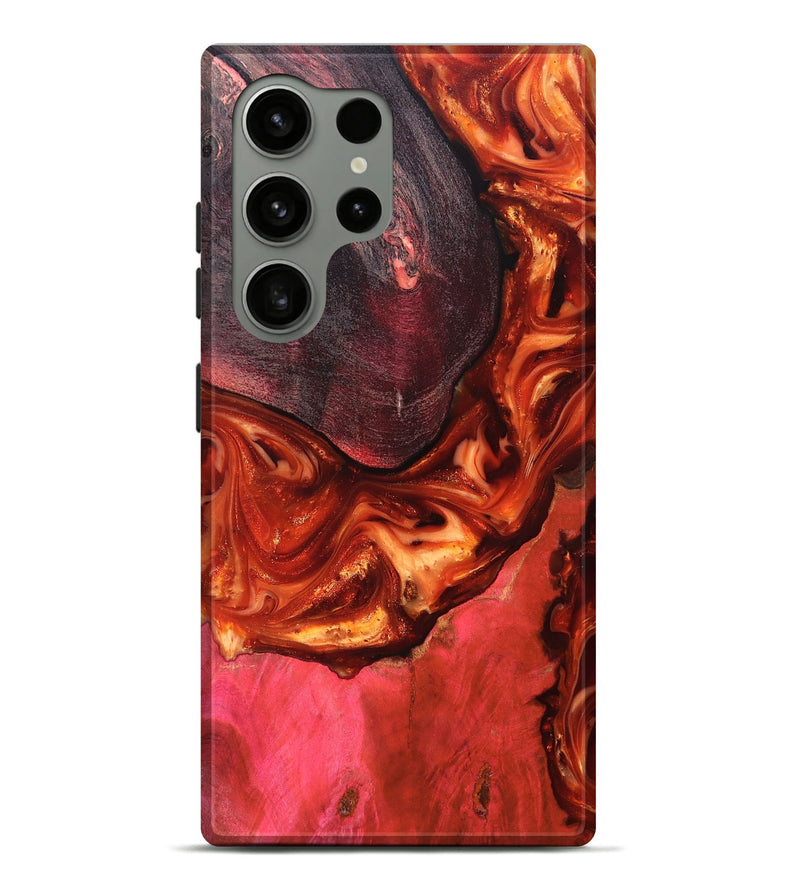 Galaxy S24 Ultra Wood Live Edge Phone Case - Dasia (Red, 819223)