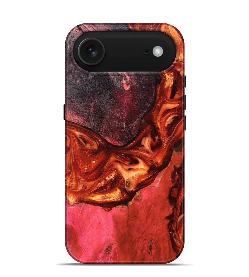 iPhone 17 Air Wood Live Edge Phone Case - Dasia (Red, 819223)