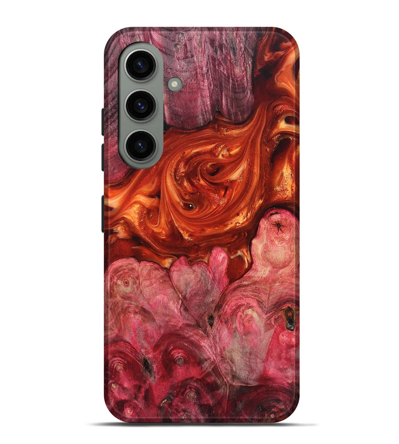 Galaxy S24 Plus Wood Live Edge Phone Case - Ivan (Red, 819225)
