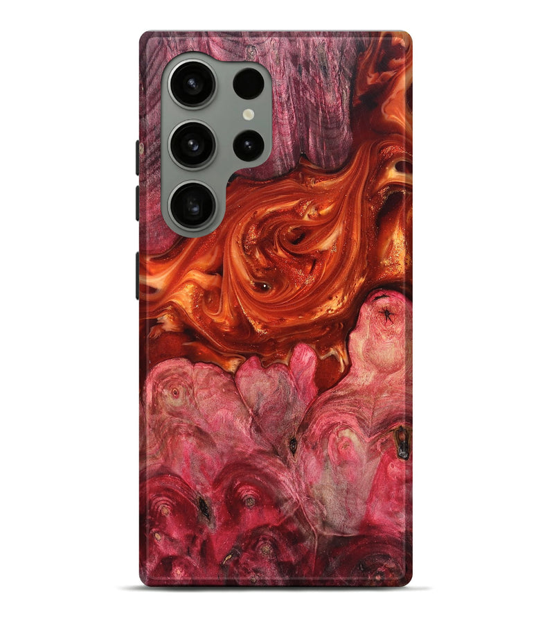 Galaxy S24 Ultra Wood Live Edge Phone Case - Ivan (Red, 819225)