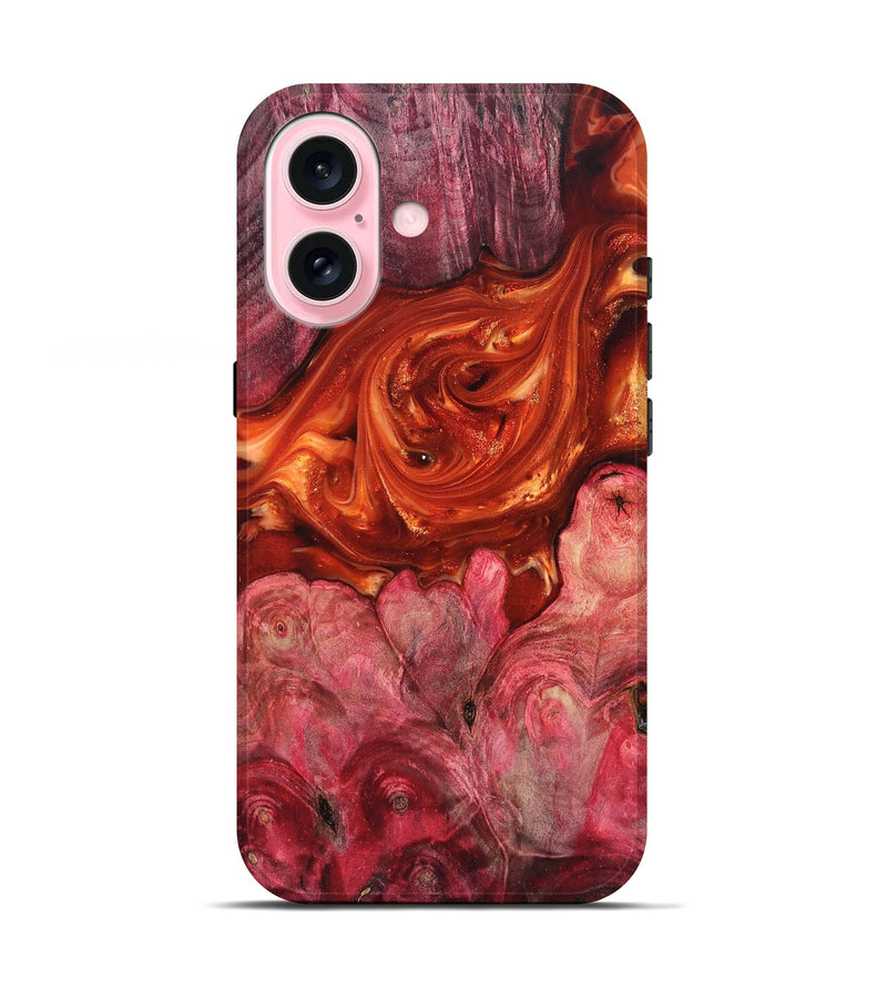 iPhone 17 Wood Live Edge Phone Case - Ivan (Red, 819225)