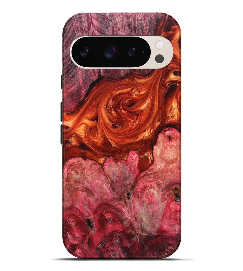 Pixel 9 Pro XL Wood Live Edge Phone Case - Ivan (Red, 819225)