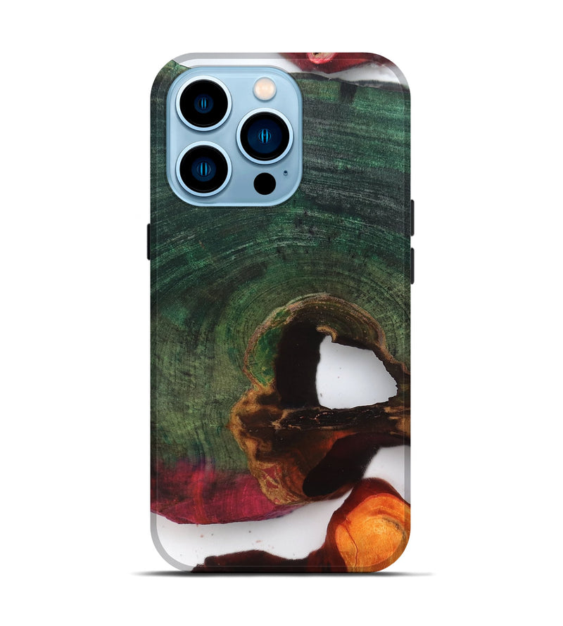 iPhone 14 Pro Wood Live Edge Phone Case - Joaquin (Clear, 819230)