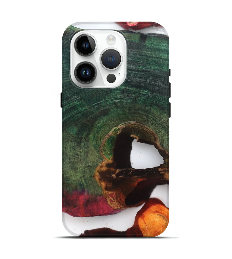 iPhone 15 Pro Wood Live Edge Phone Case - Joaquin (Clear, 819230)