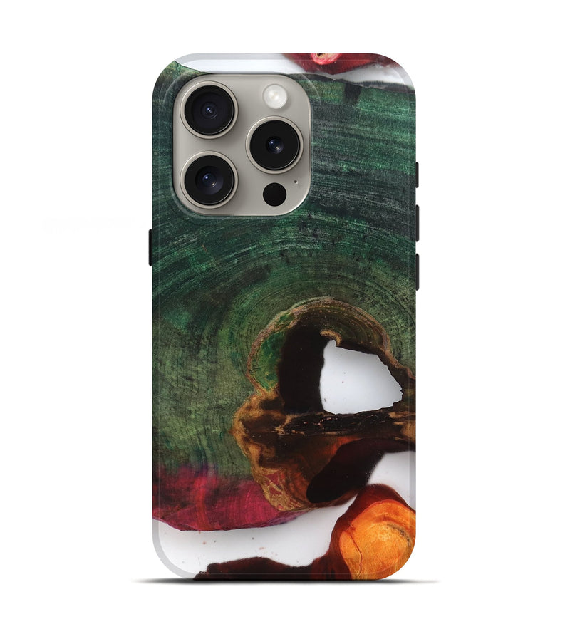 iPhone 16 Pro Wood Live Edge Phone Case - Joaquin (Clear, 819230)