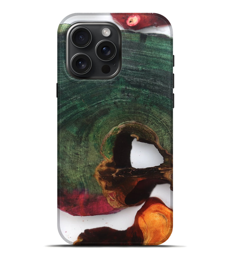 iPhone 16 Pro Max Wood Live Edge Phone Case - Joaquin (Clear, 819230)