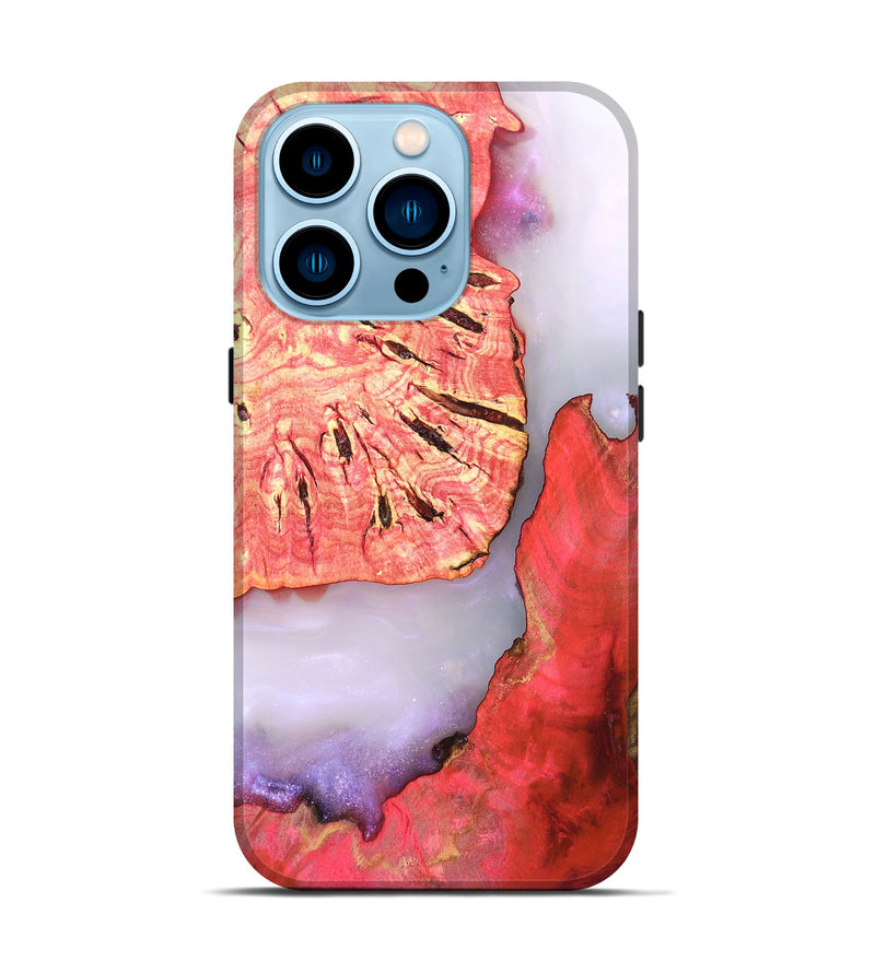 iPhone 14 Pro Wood Live Edge Phone Case - Taryn (Clear, 819240)