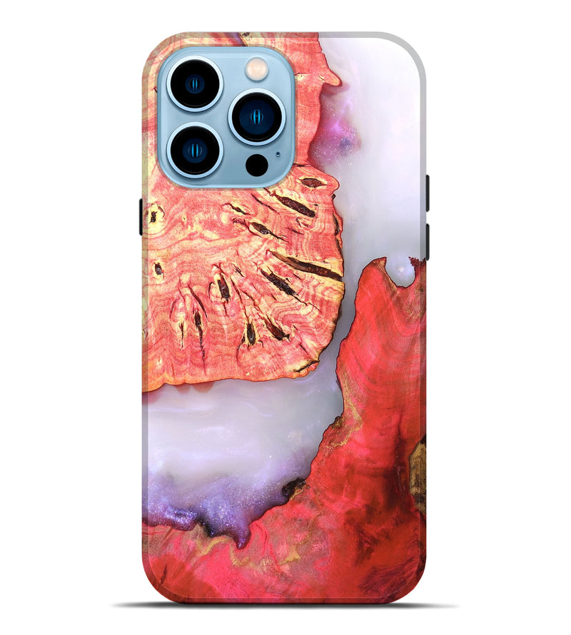 iPhone 14 Pro Max Wood Live Edge Phone Case - Taryn (Clear, 819240)