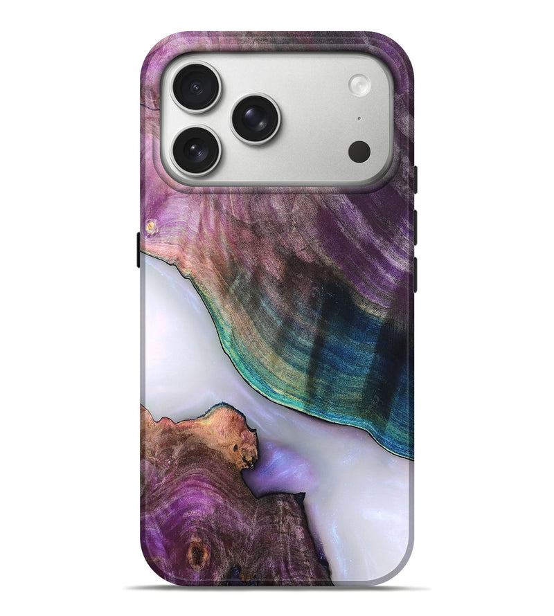 iPhone 17 Pro Max Wood Live Edge Phone Case - Jarod (Clear, 819242)
